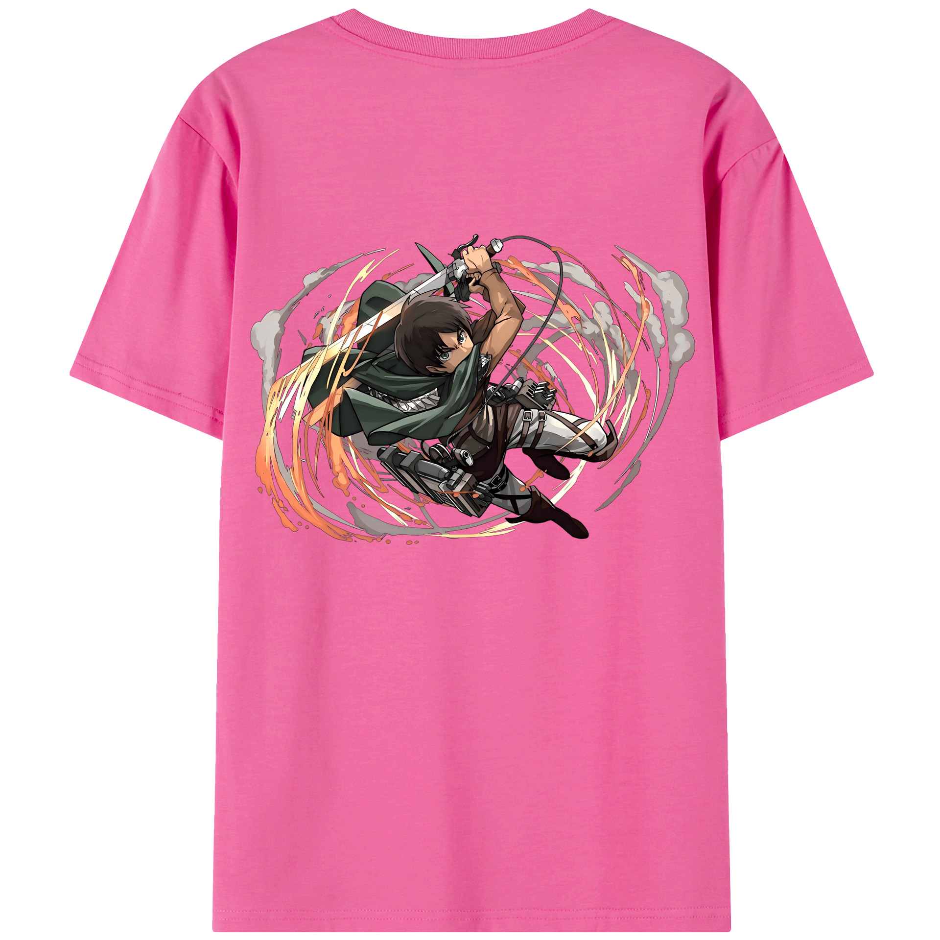 （画像用） 進撃の巨人 エレン･イェーガー Attack on Titan Eren Jäger レディース半袖Tシャツ(バックプリント)